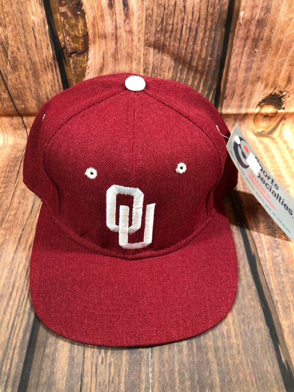 NWT Vintage University of Oklahoma Sooners Sports Specialties 7 Fitted Hat (c70)